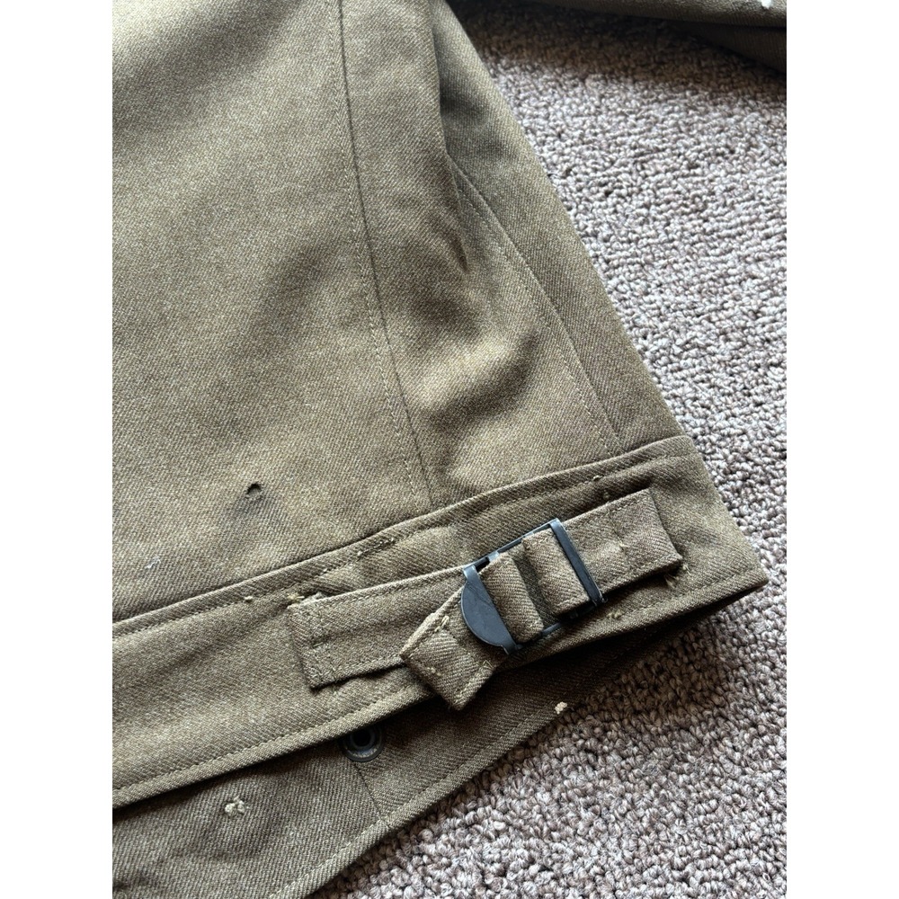 VTG WWII US Army M-1944 Wool Field Ike Jacket⭐️Corporal Chevrons 1940s Cropped⭐️ - Picture 13 of 16